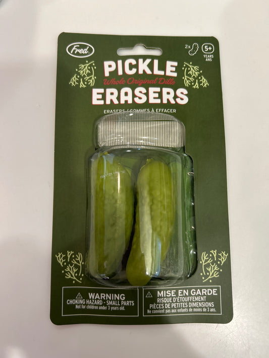 PICKLE ERASERS