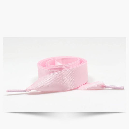SILK SATIN RIBBON BOW PAIR SHOE LACES