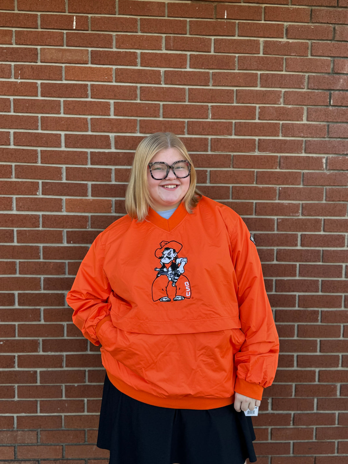 Oklahoma State V-Neck Pullover with Front Pocket - Pharm Favorites by Economy Pharmacy