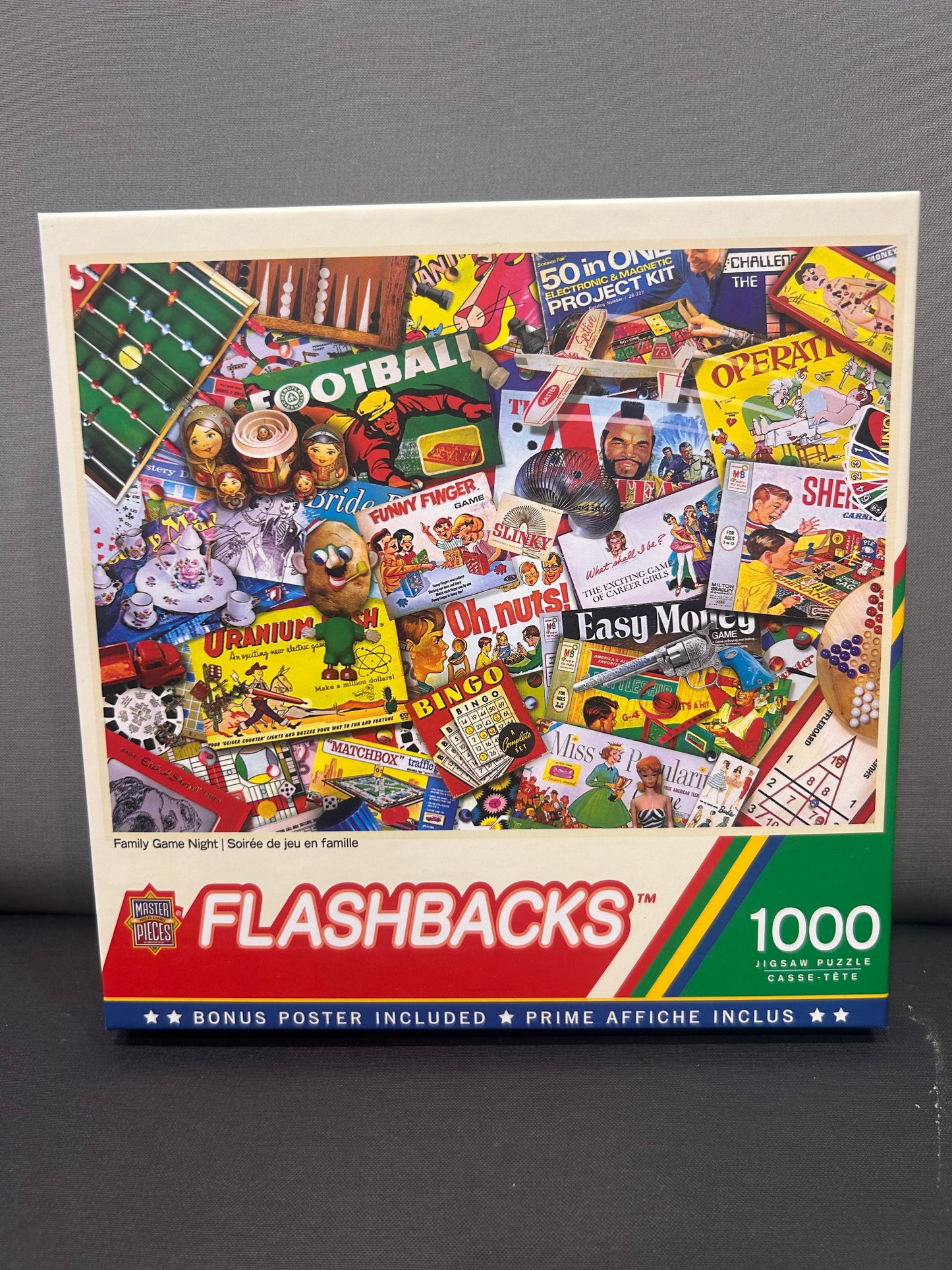 FLASHBACKS 1000PC PUZZLE - FAMILY GAME NIGHT
