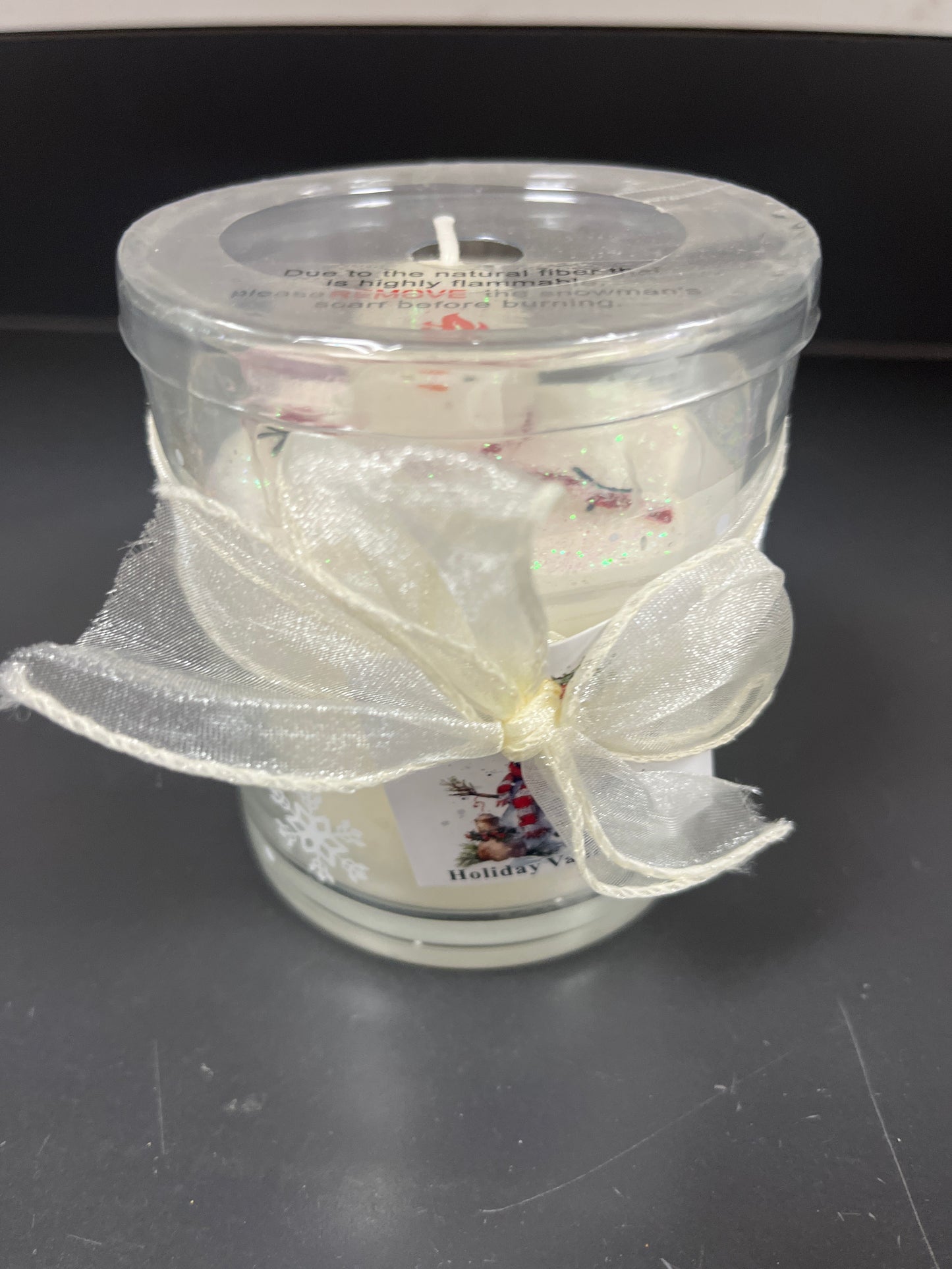 Melting Snowman Art Candle 10oz