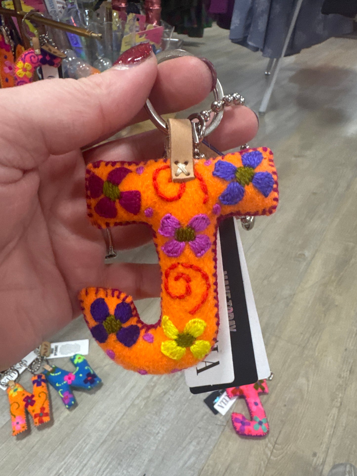 FELT CHARM - J