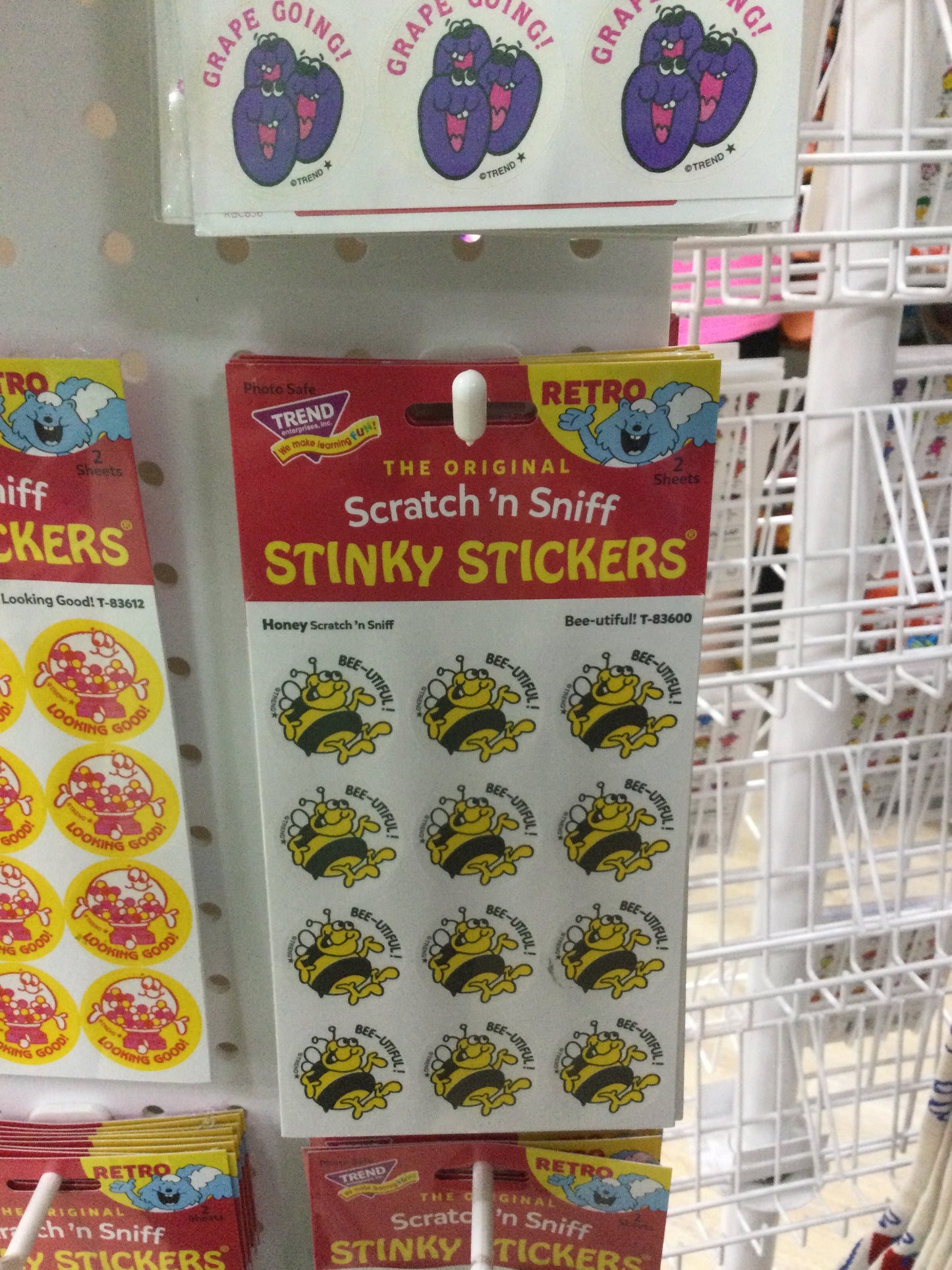 SCRATCH N SNIFF STINKY STICKERS - HONEY
