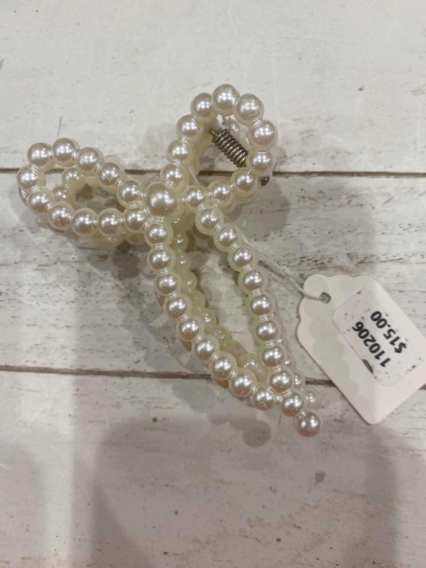 PARIS - PEARL BOW HAIR CLIP