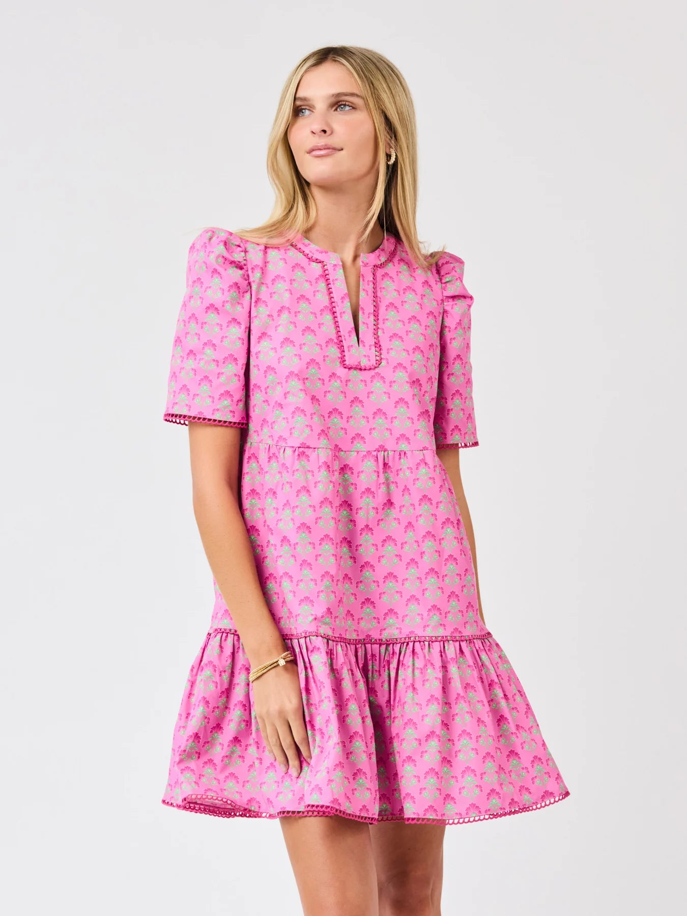 ADELYN DRESS - DECO LILIES FUCHSIA - Pharm Favorites by Economy Pharmacy