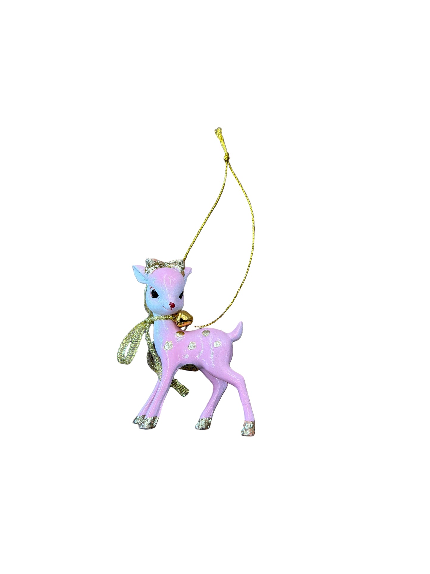 RAZ ORNAMENT-PINK DEER