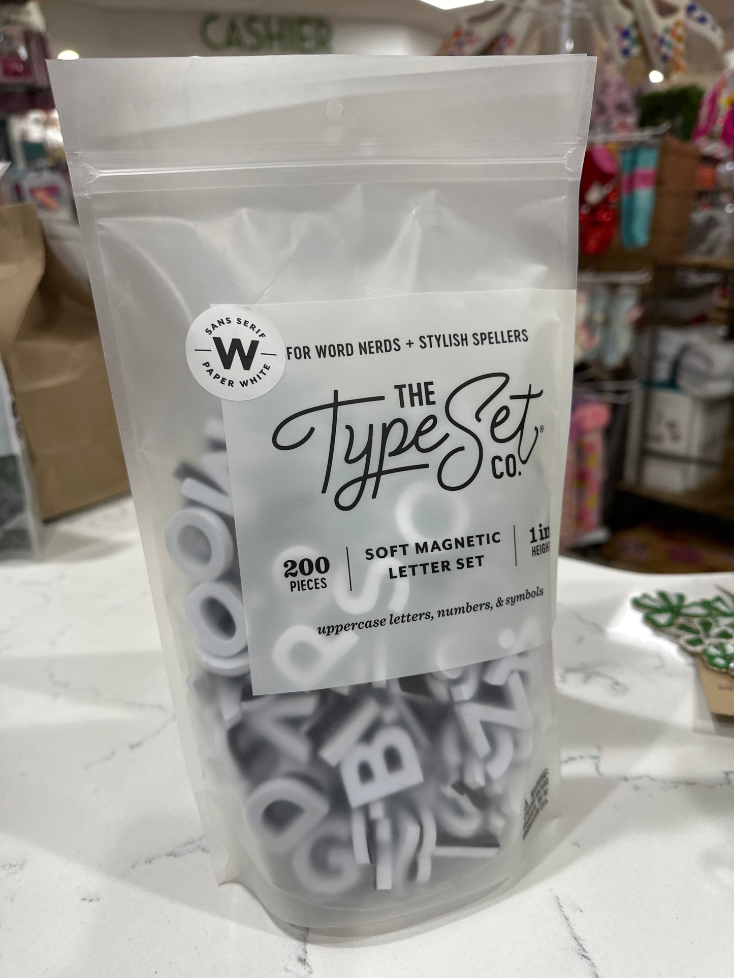 SOFT MAGNETIC LETTERS - WHITE