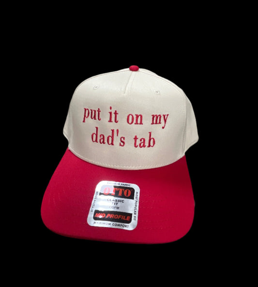 IVORY/RED HAT - PUT IT ON MY DAD'S TAB