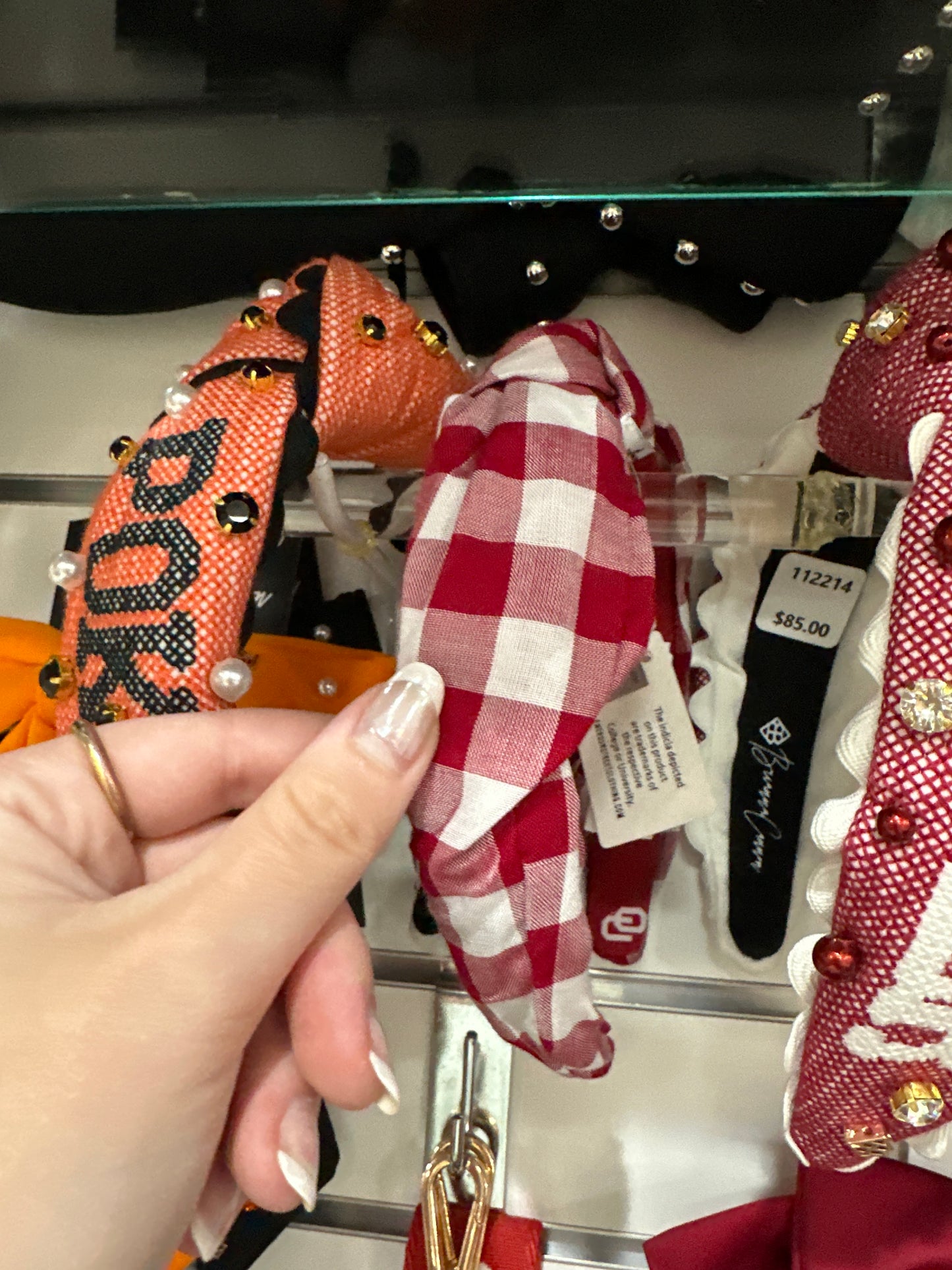 OKLAHOMA LINDSAY CHECK HEADBAND