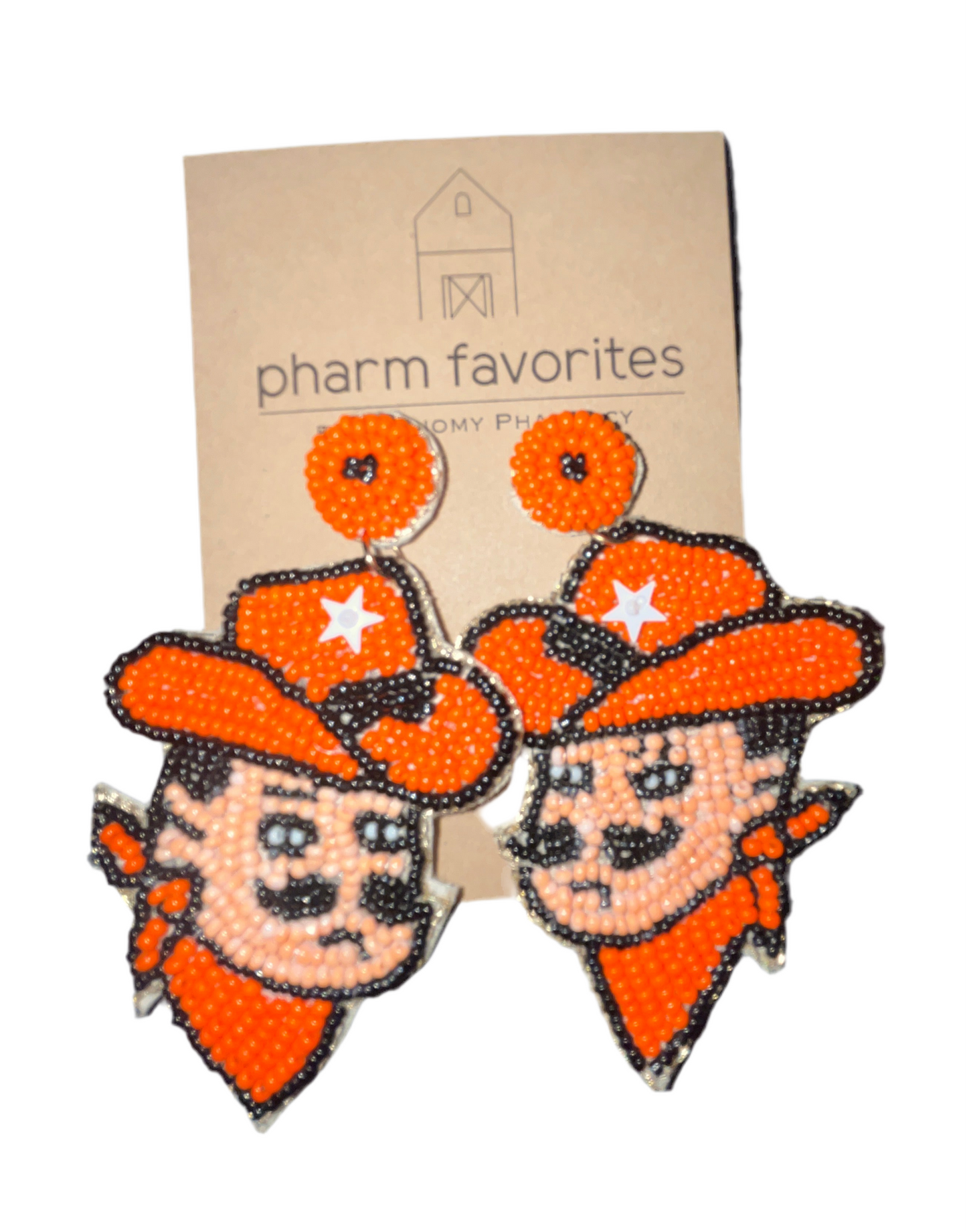 BEADED PISTOL PETE EARRING