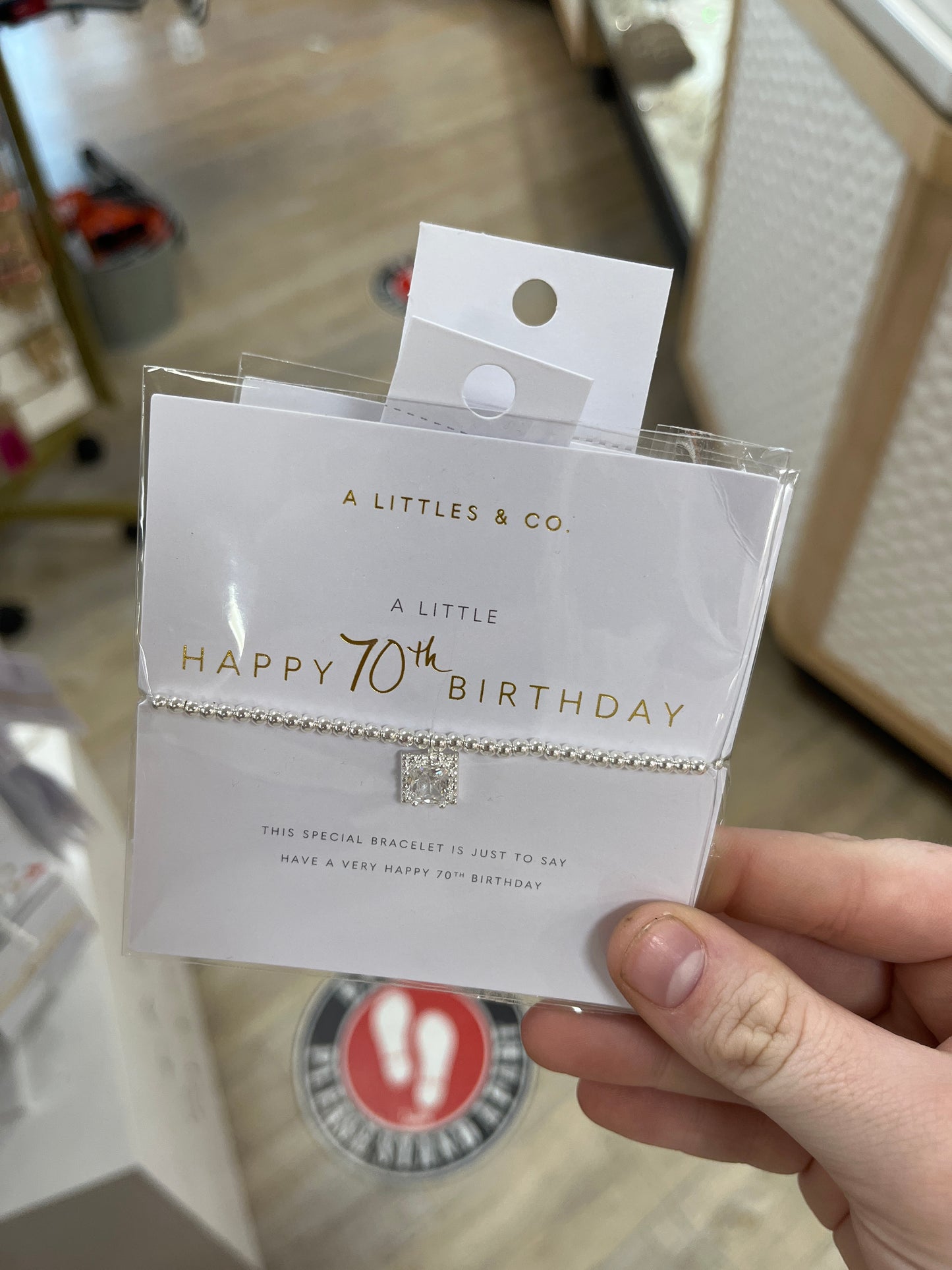 A LITTLE BRACELET - HAPPY 70TH BIRTHDAY