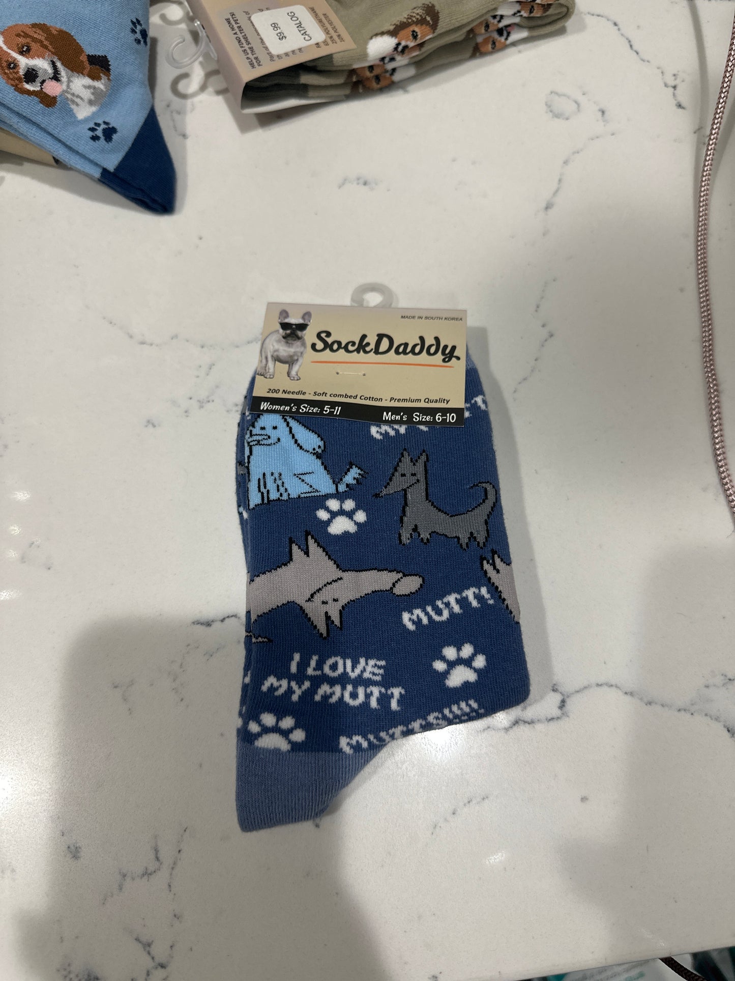 I LOVE MY MUTT SOCKS