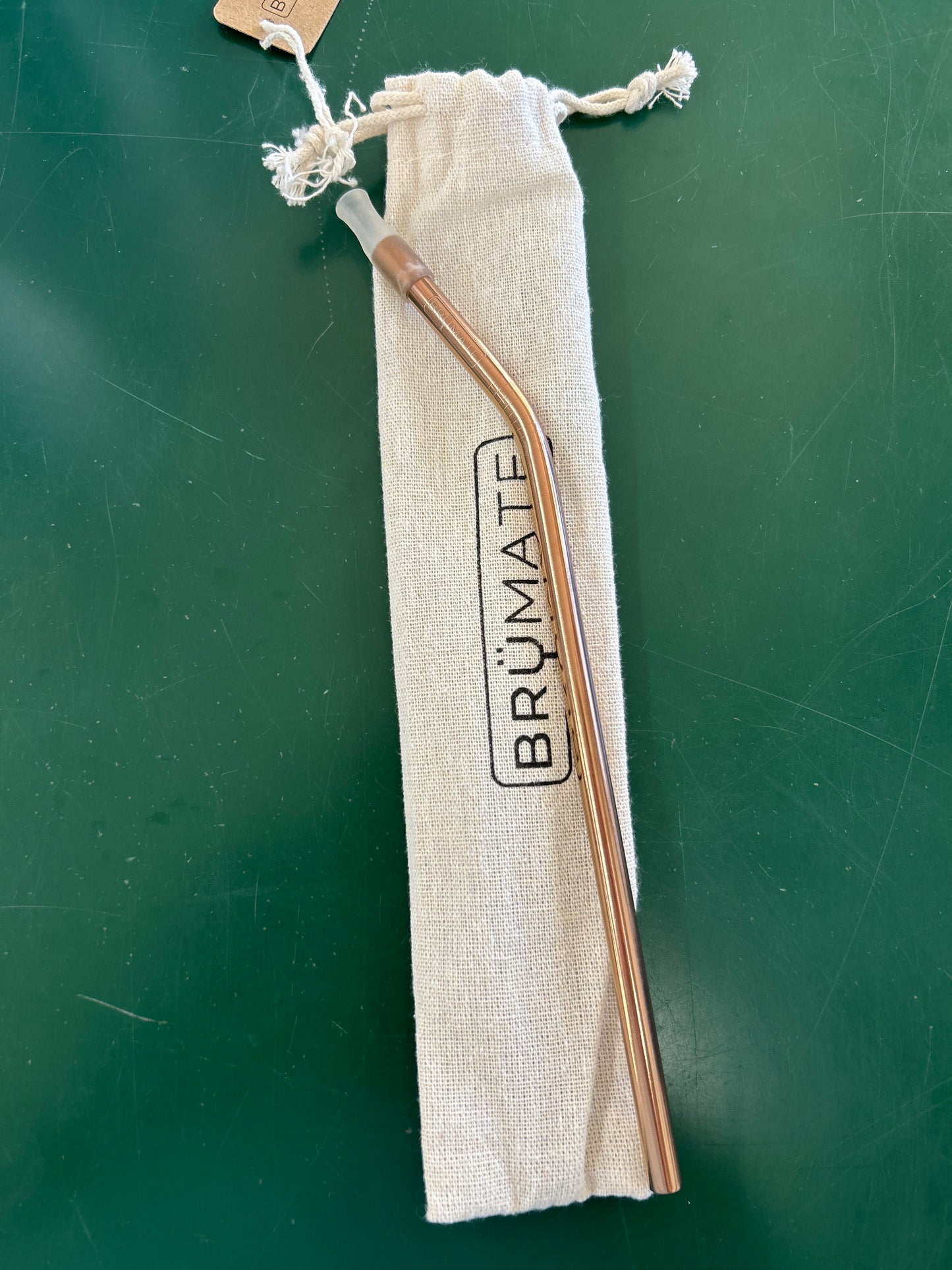 STAINLESS STEEL REUSABLE STRAWS -ROSE GOLD