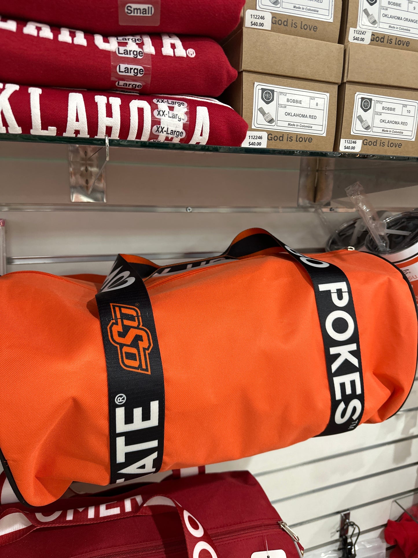 OKLAHOMA STATE ROUND DUFFLE BAG