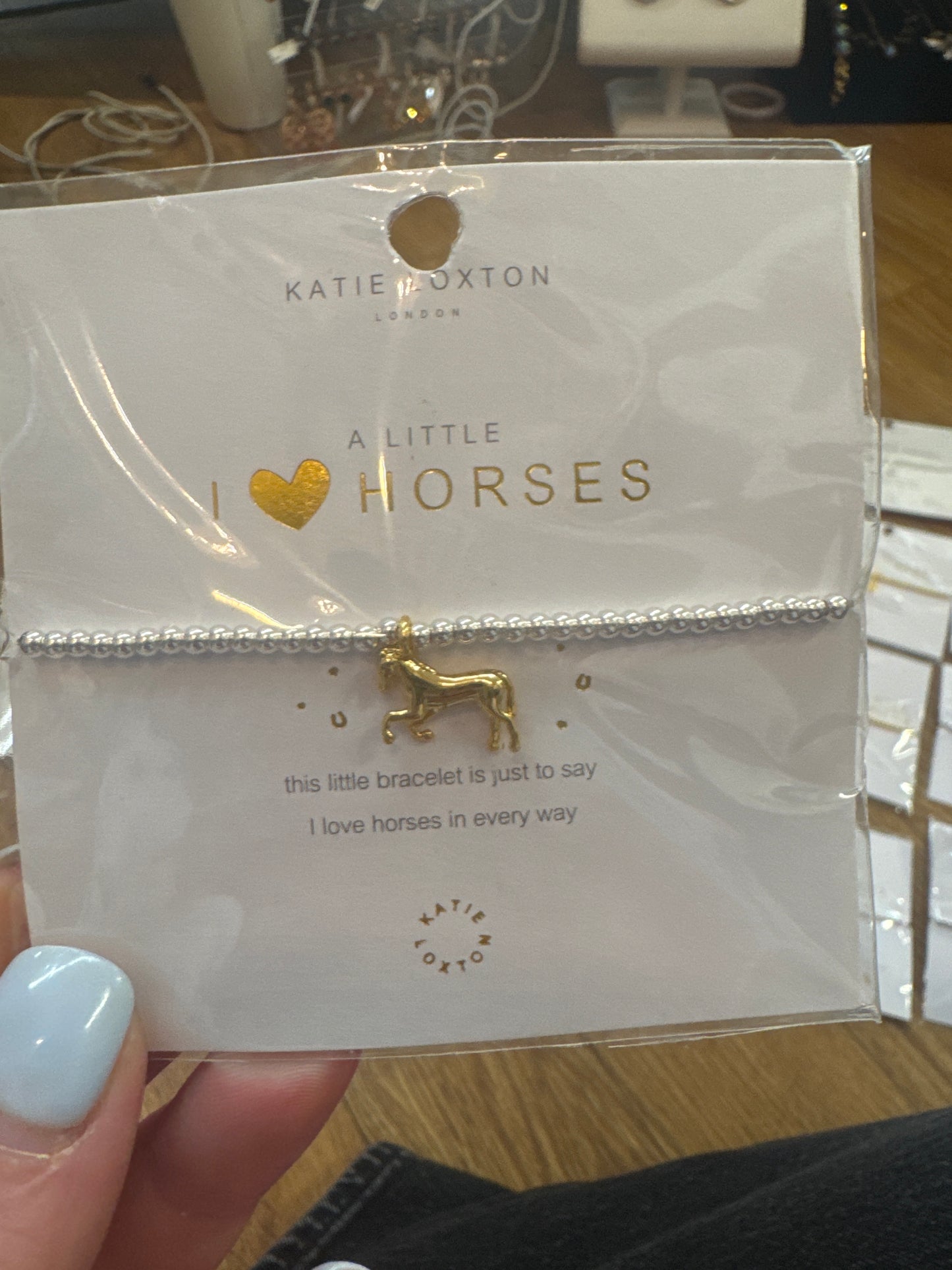 A LITTLE I <3 HORSES BRACELET