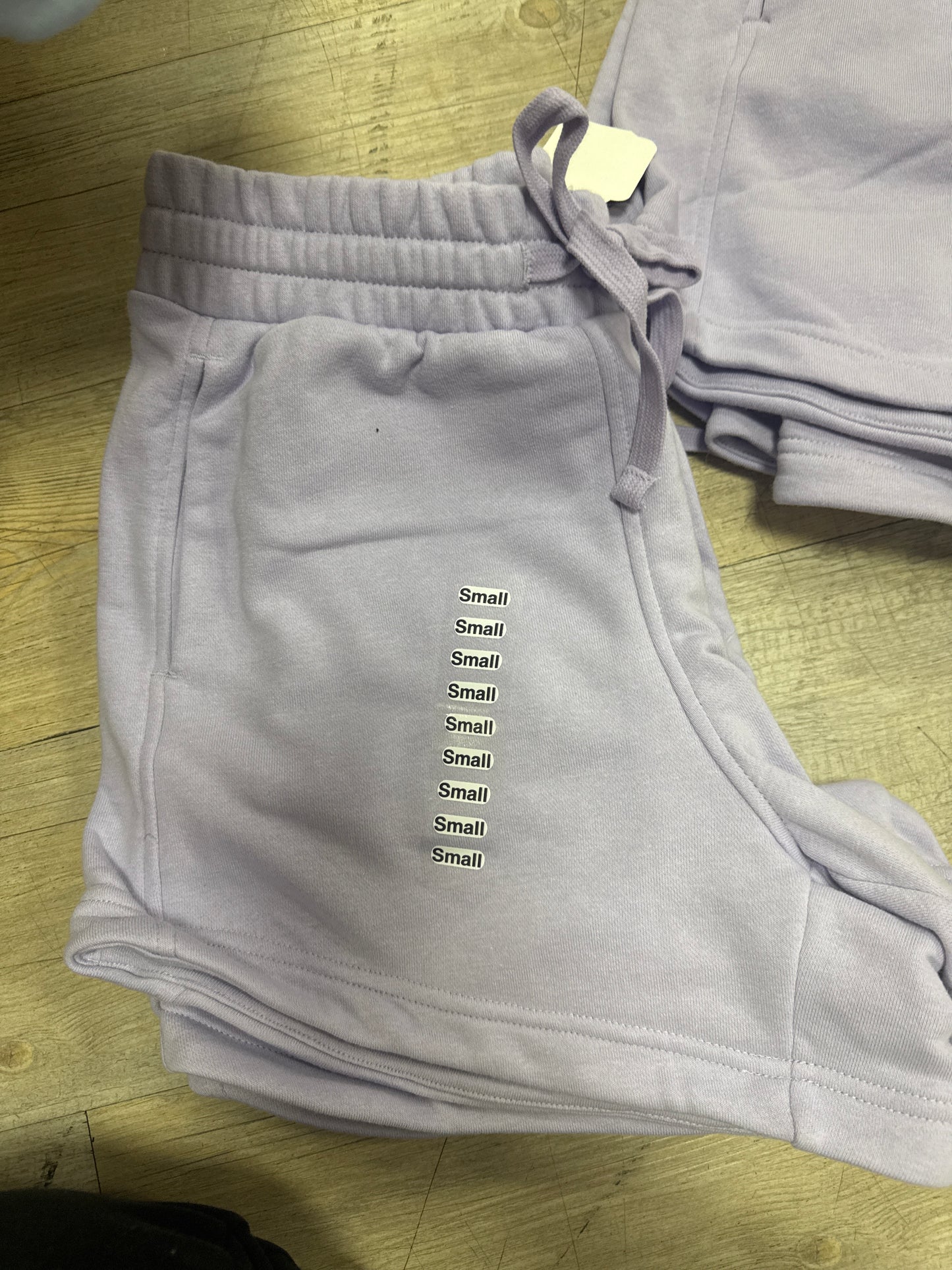 FRENCH TERRY TULIP SHORTS - LAVENDER FOG