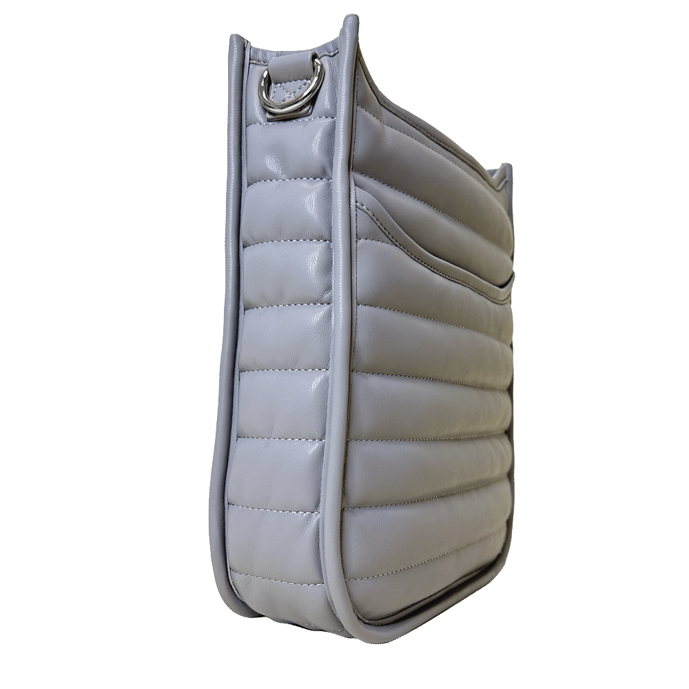 Sarah Quilted Faux Leather Messenger