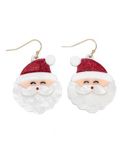 JOLLY SANTA WITH CRYSTAL EARRINGS