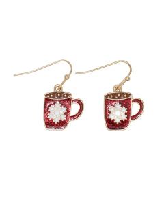 ENAMEL HOT CHOCOLATE MUGS EARRINGS
