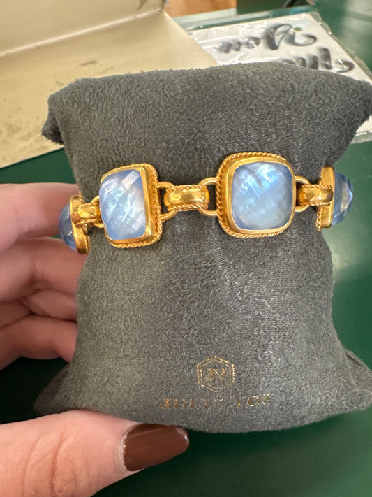 SAVOY DEMI BRACELET GOLD IRD CHALCEDONY BLUE