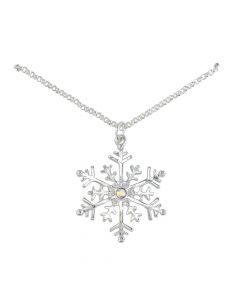 CLASSIC SILVER SNOWFLAKE NECKLACE