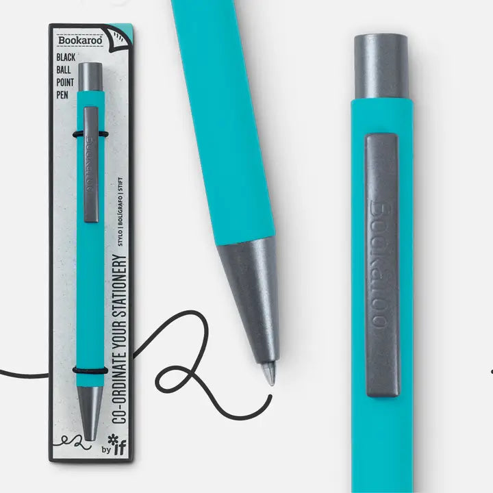 BOOKAROO BALL POINT PEN - TURQUOISE