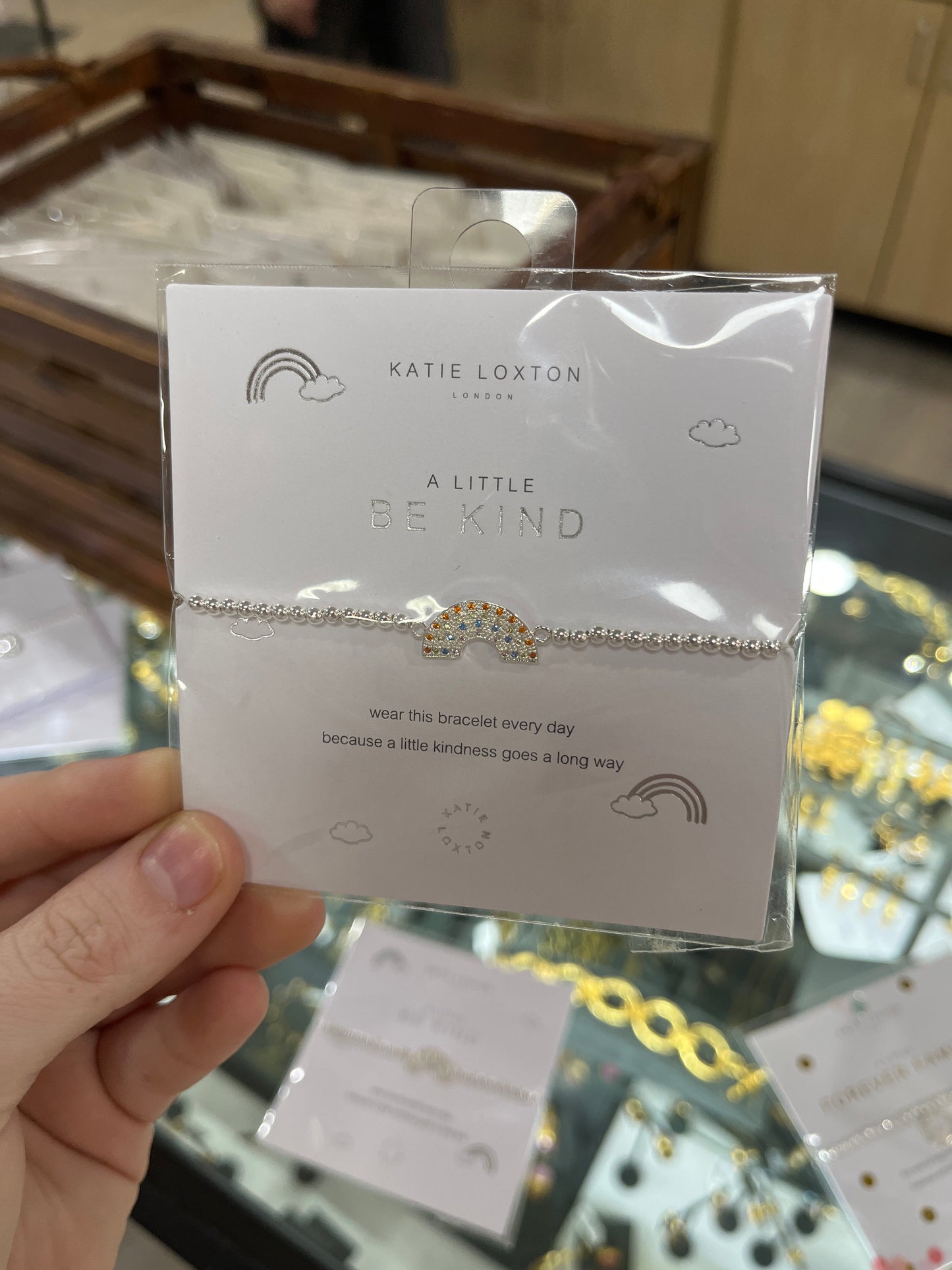 A LITTLE "BE KIND" BRACELET - RAINBOW