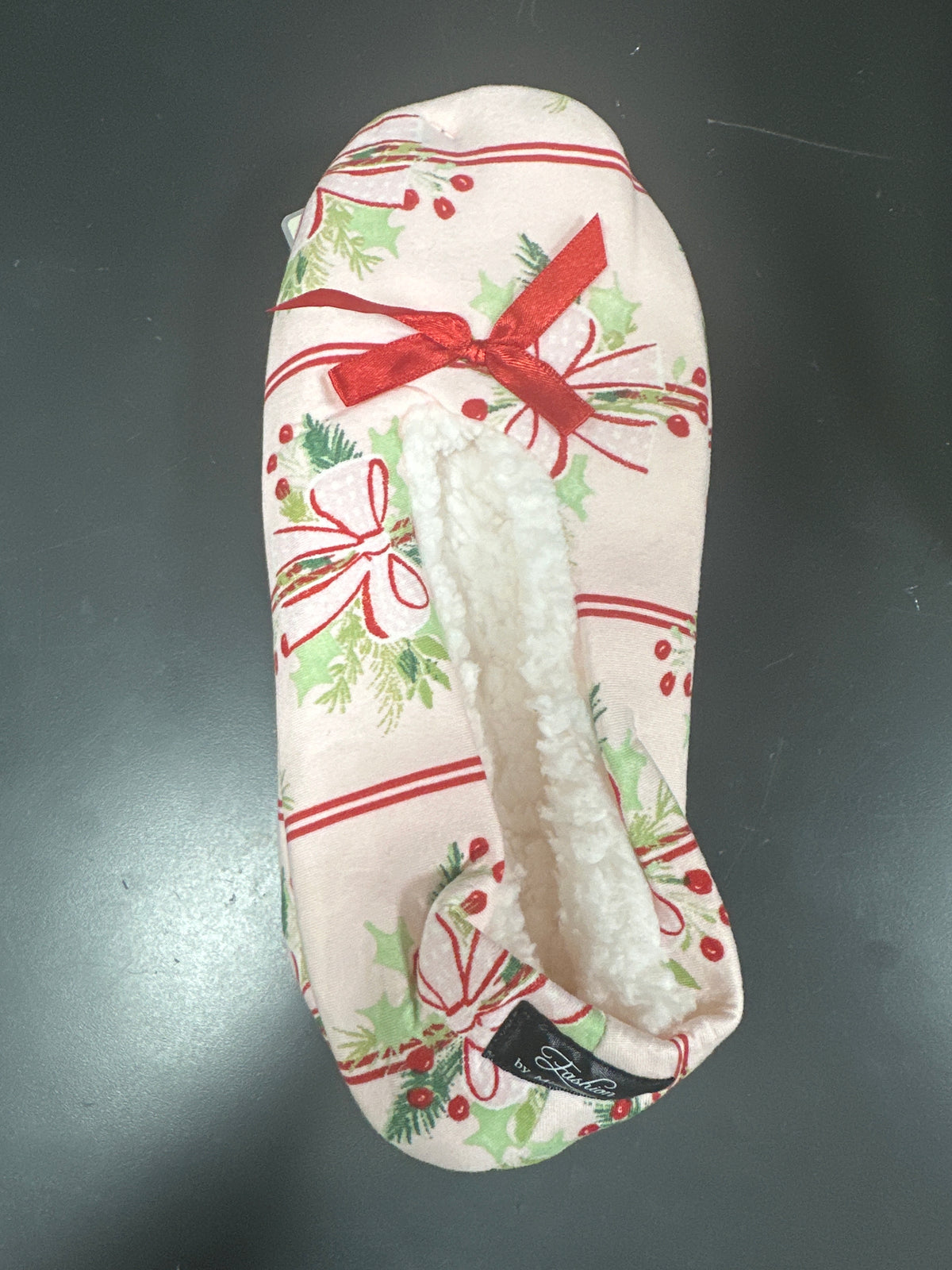 PINKMAS BERRY & BOWS SLIPPERS