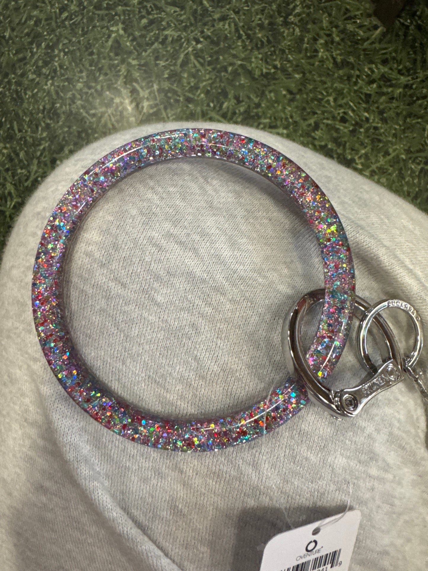 BIG O KEY RING - FUNFETTI RESIN