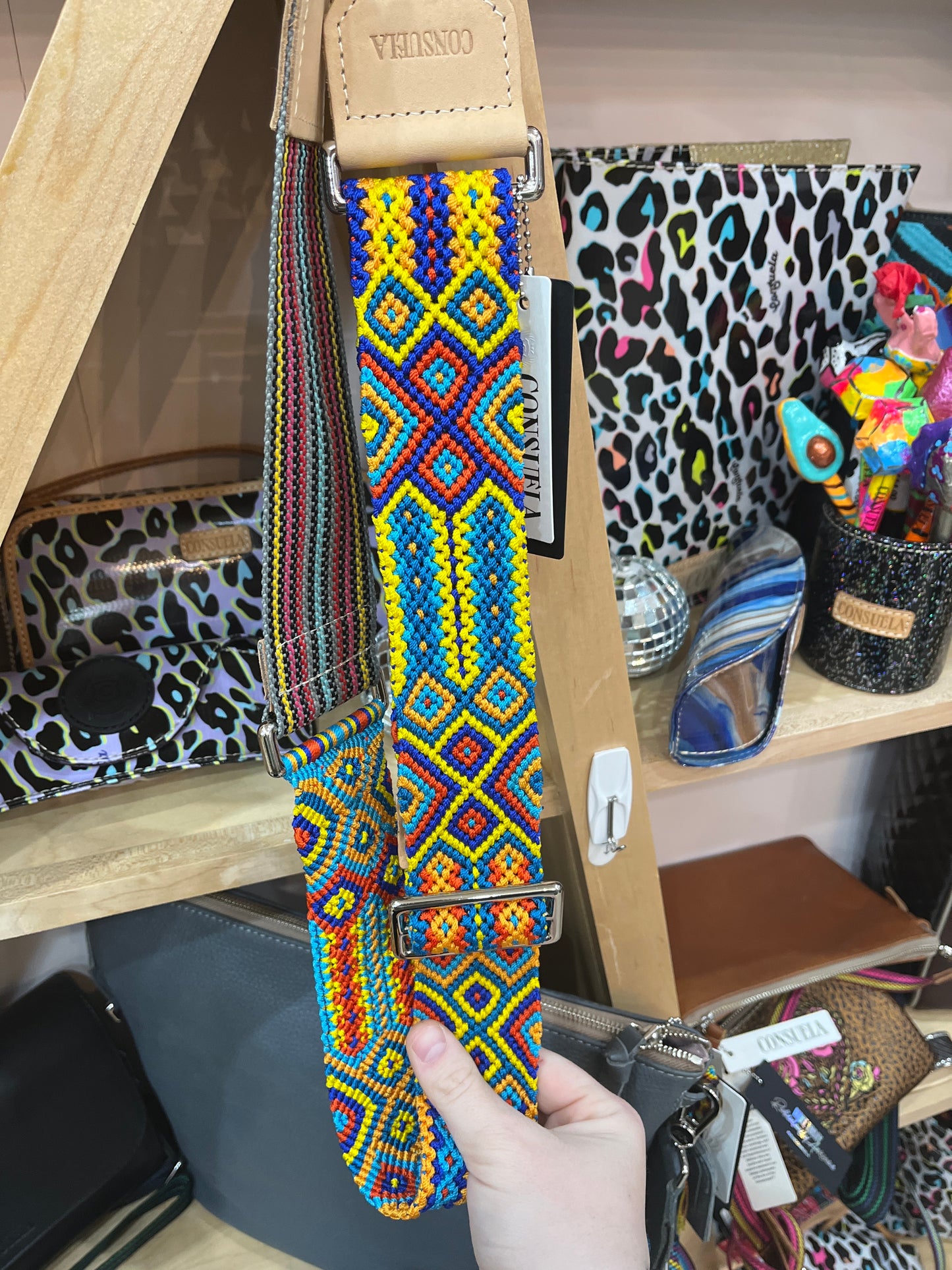 CROSSBODY WOVEN STRAP - THUNDERBIRD