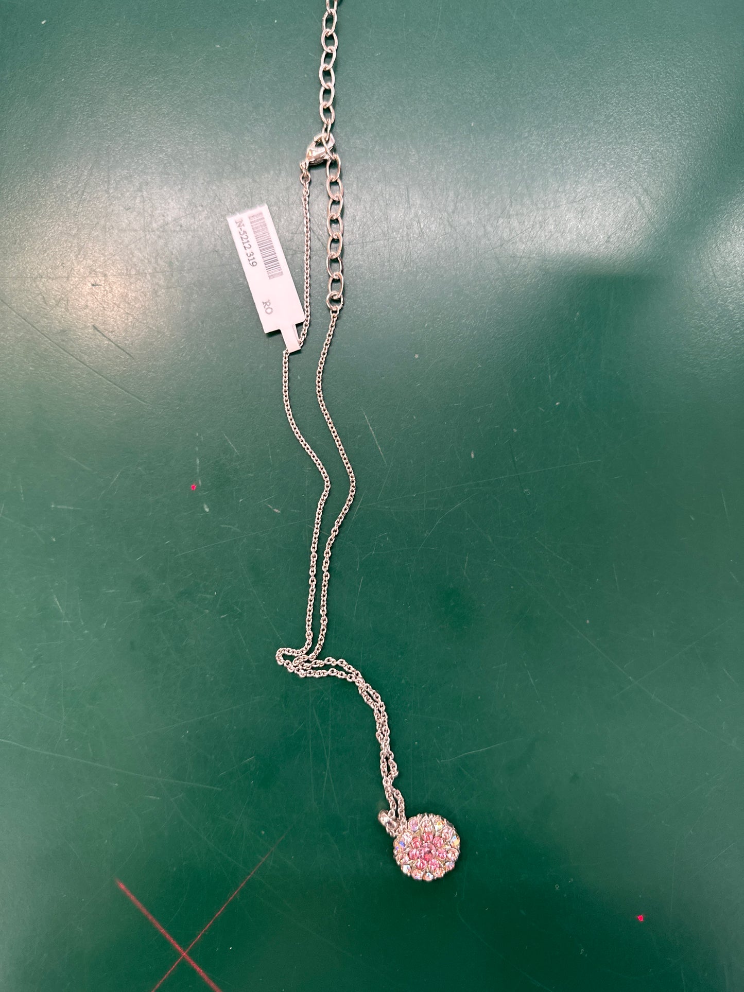 SILVER ROSE QUARTZ GUARDIAN ANGEL NECKLACE