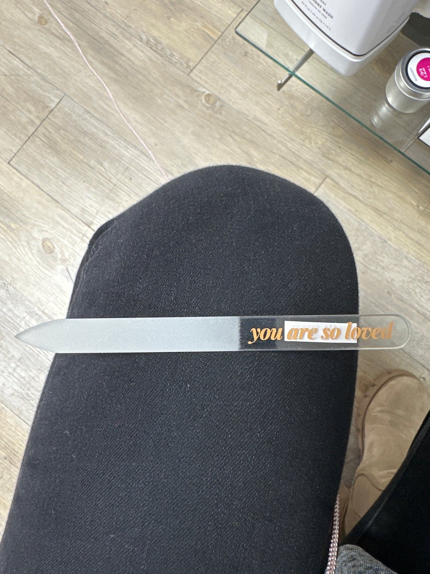YOU ARE SO LOVED GLASS NAIL FILE