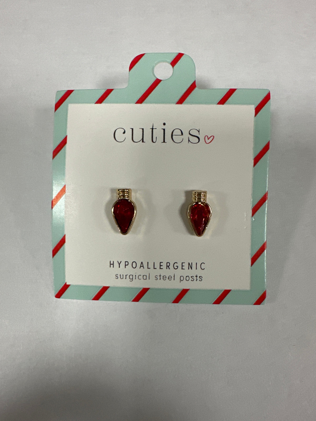 RED CHRISTMAS BULBS EARRINGS
