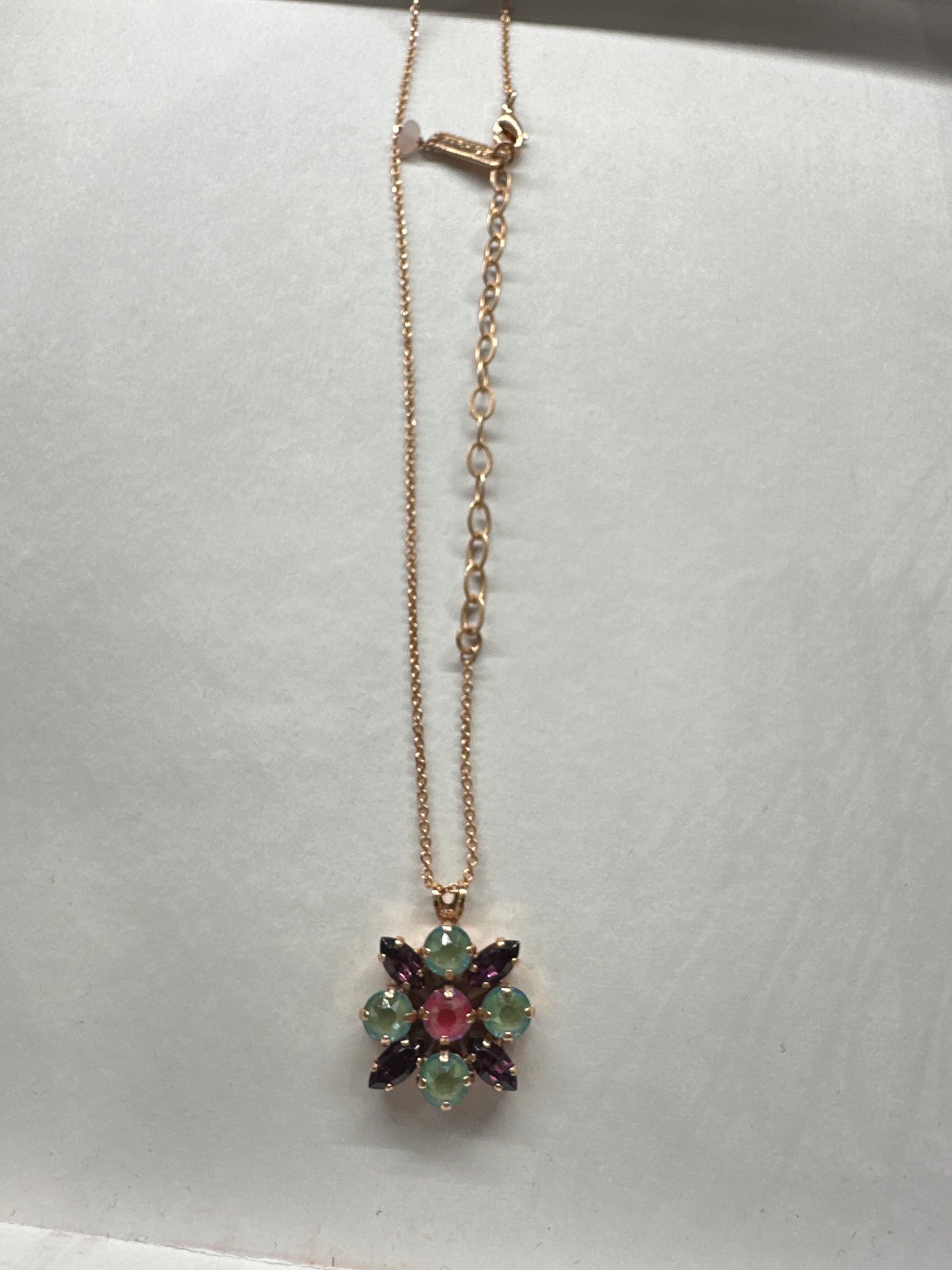 MARIANA NKLC - RG - BLUE & PURPLE CLUSTER PENDANT