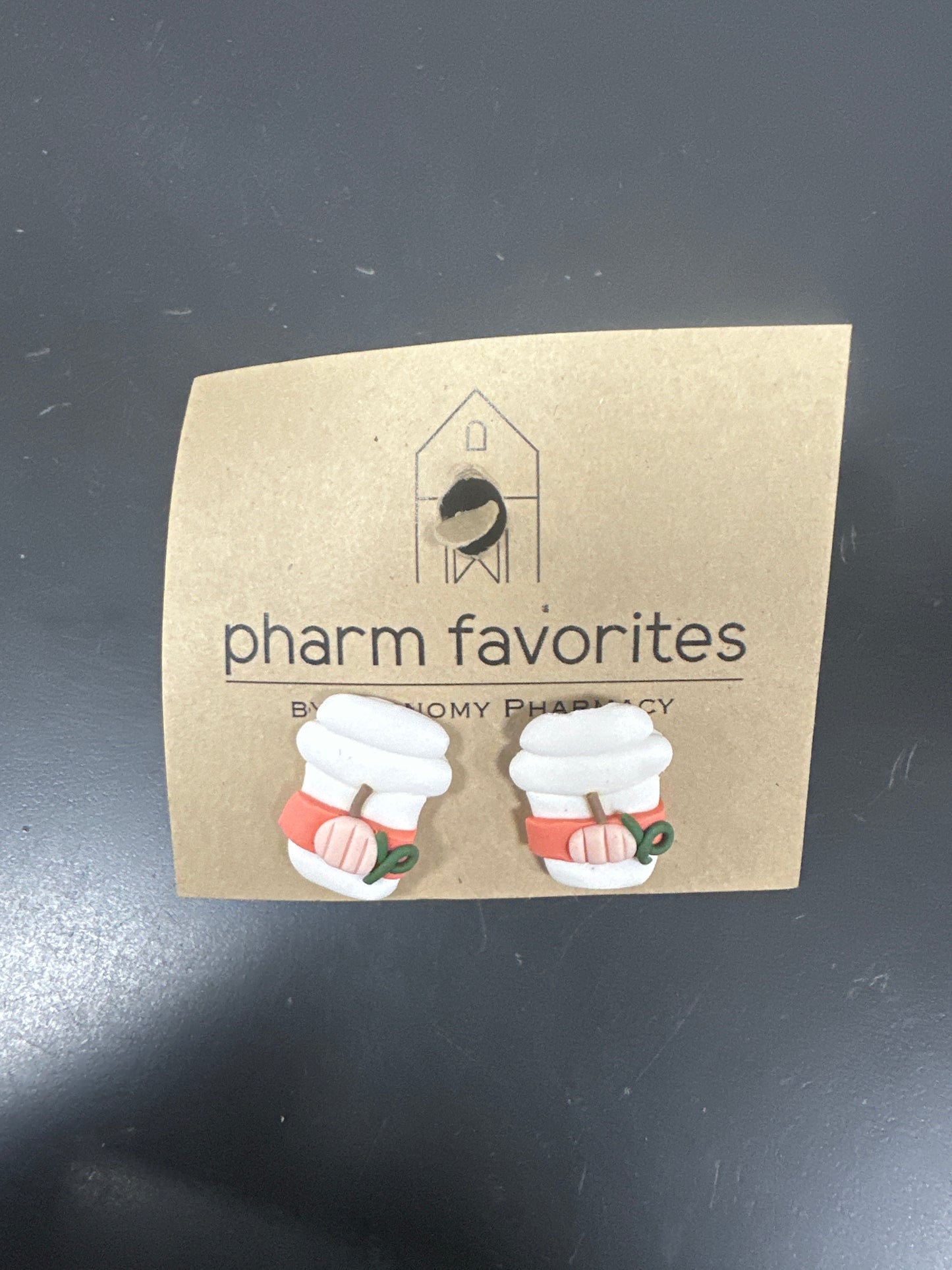 PUMPKIN SPICE LATTE EARRINGS