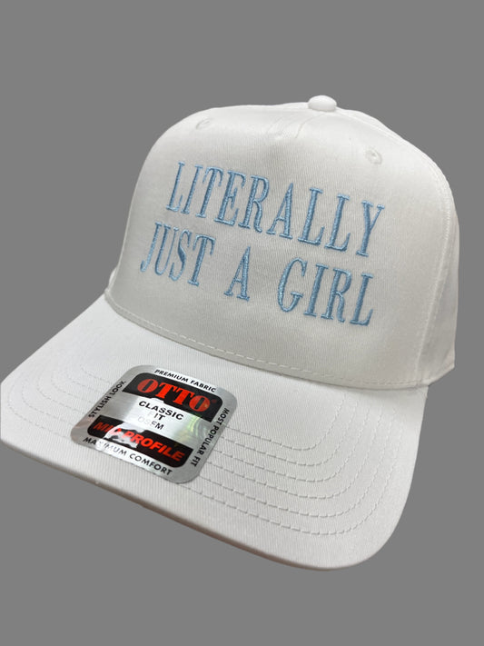 WHITE HAT - BLUE LITERALLY JUST A GIRL