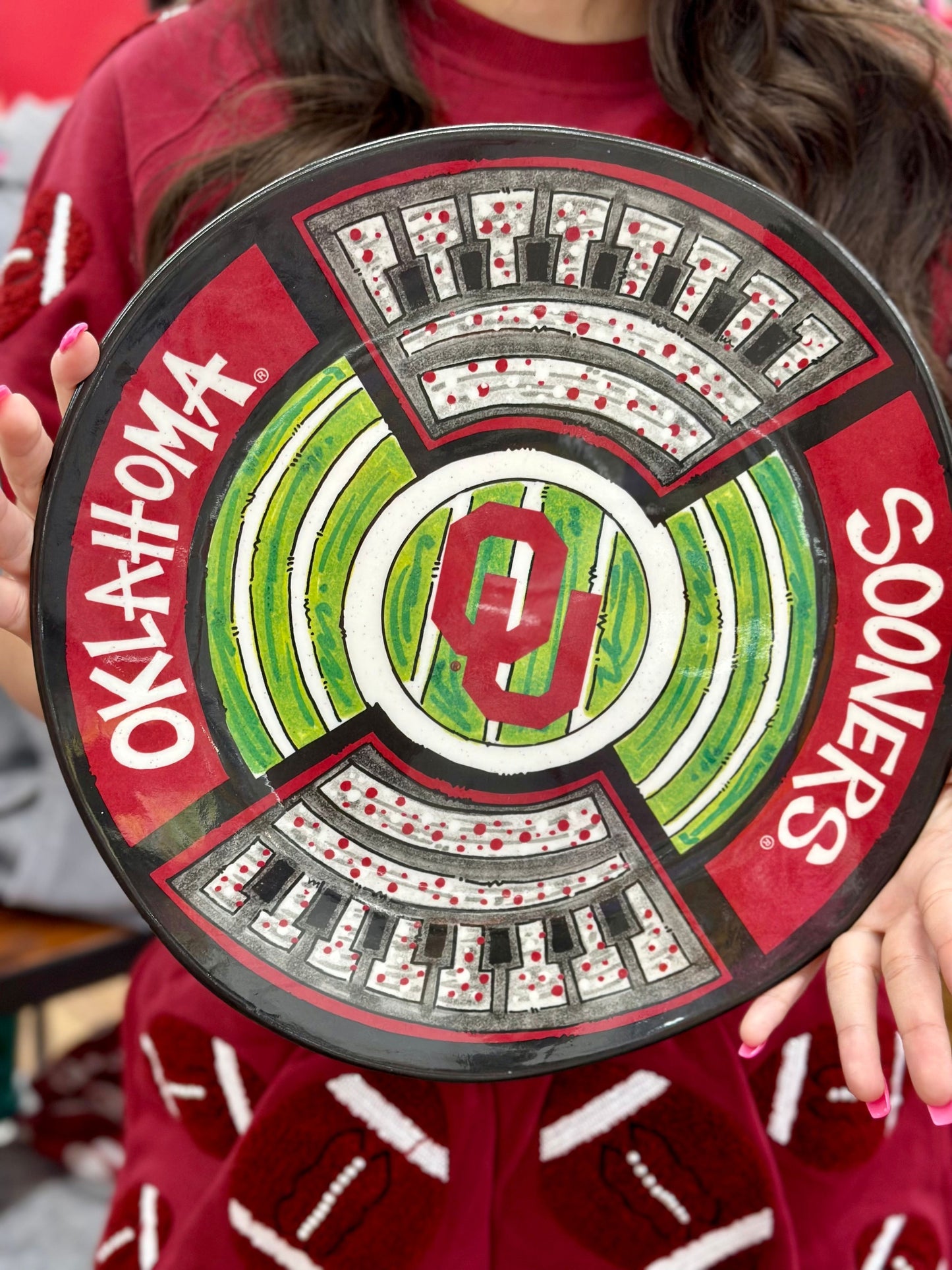 Oklahoma Sooners Stadium Platter - Pharm Favorites by Economy Pharmacy