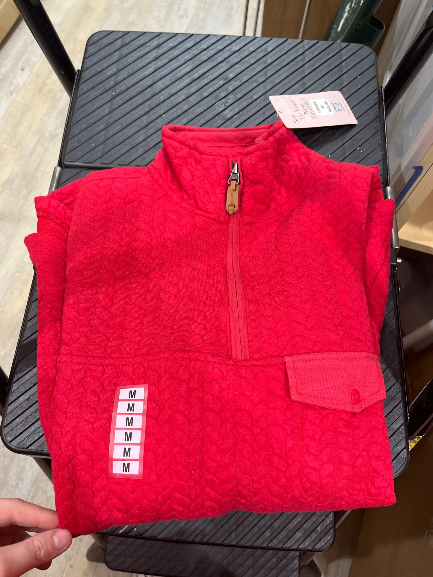 MINLEY CLASSIC RED PULLOVER - Pharm Favorites by Economy Pharmacy