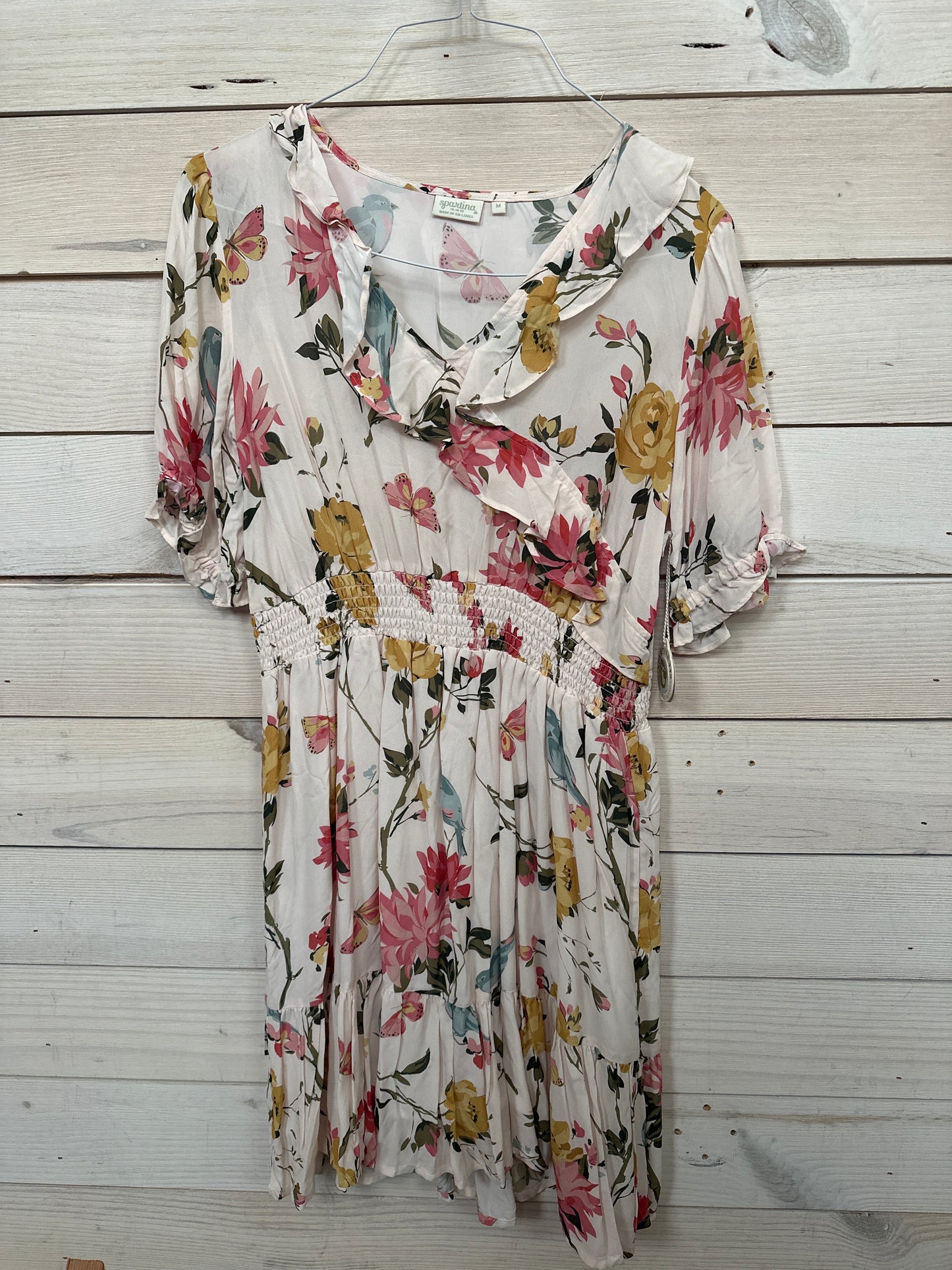 RYLAND DRESS BARBIE’S STORE BIRD FLORAL CREAM