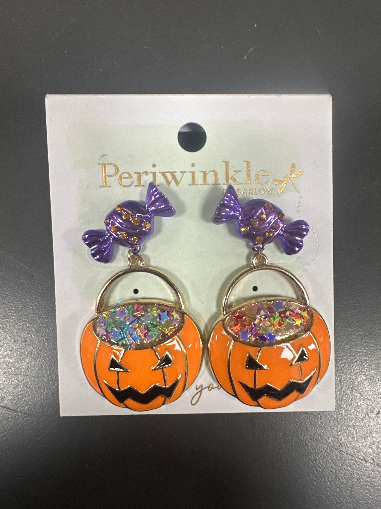 PERIWINKLE HALLOWEEN EARRINGS
