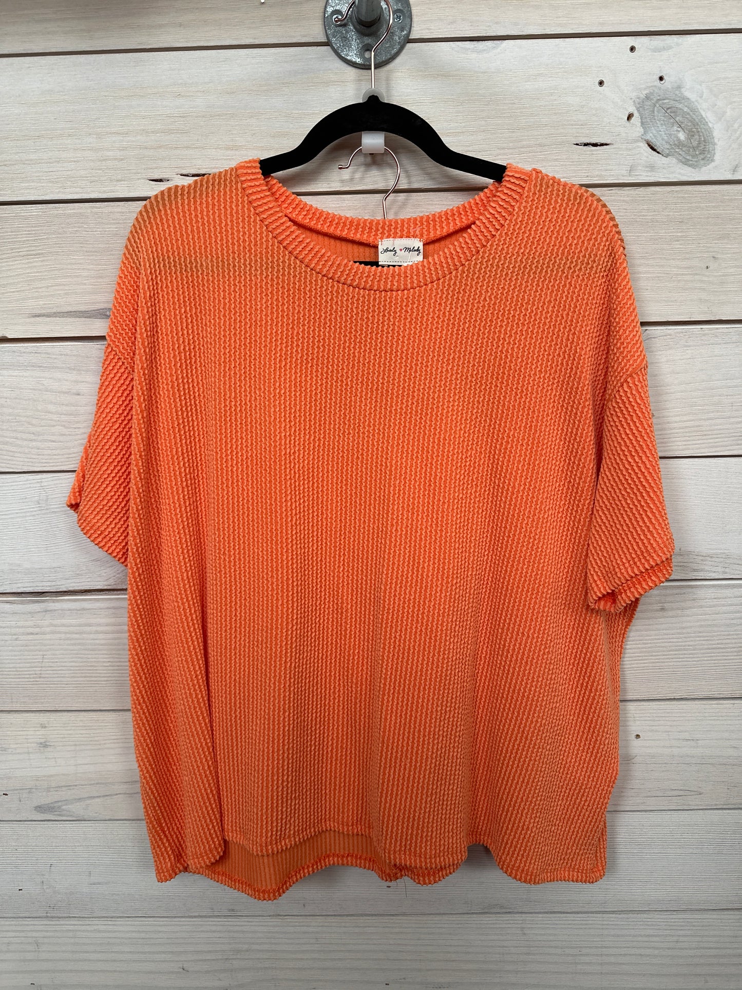 RIBBED 2PC SET - ORANGE