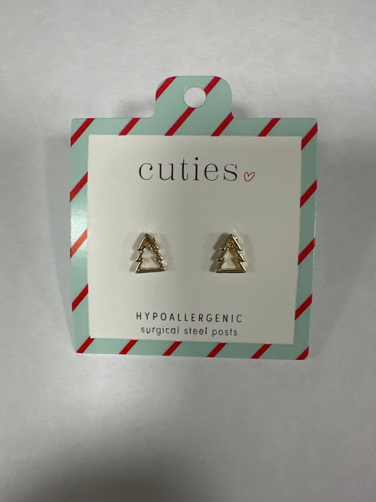 OPEN GOLD CHRISTMAS EARRINGS