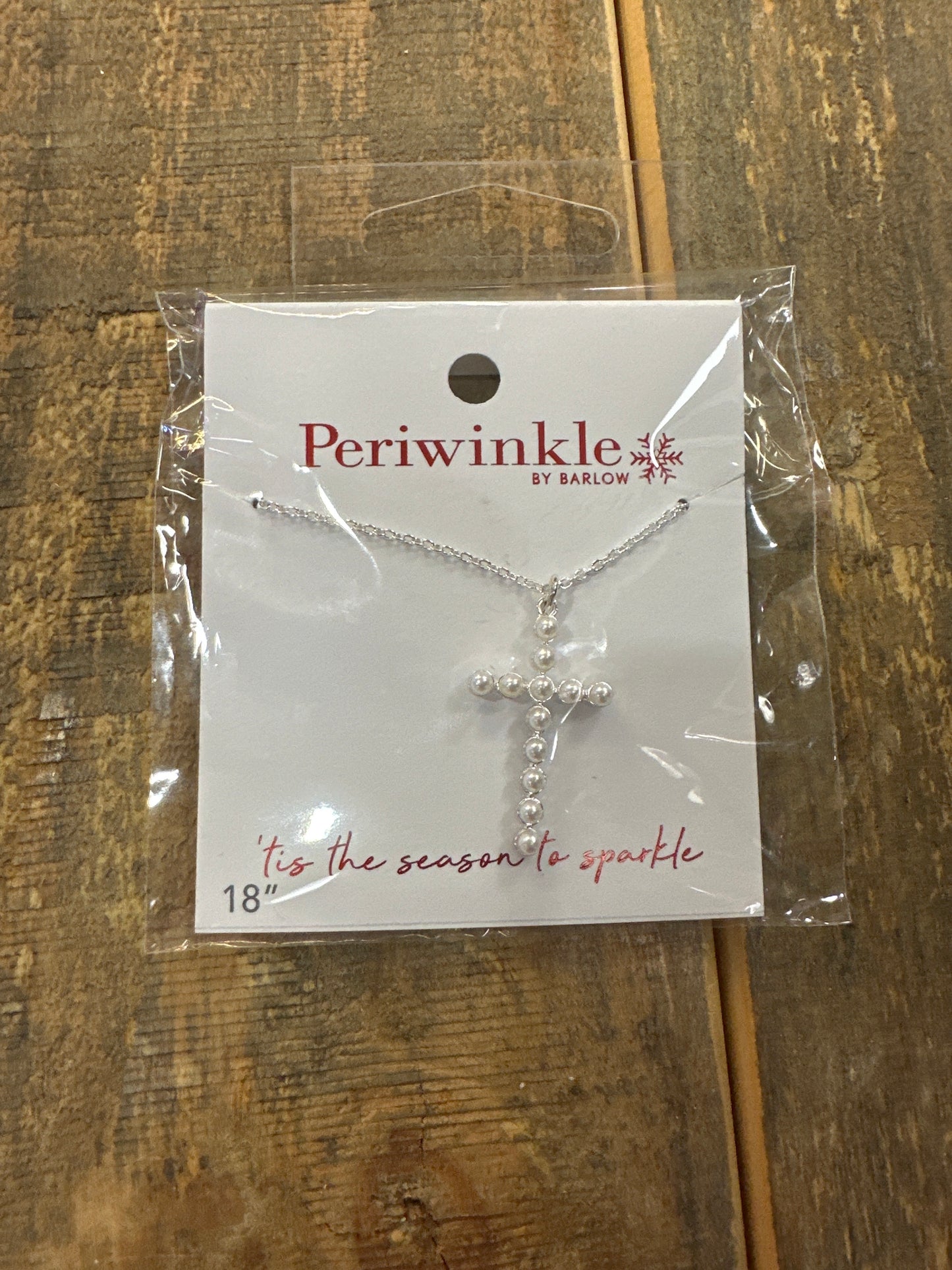 PEARL CROSS NECKLACE