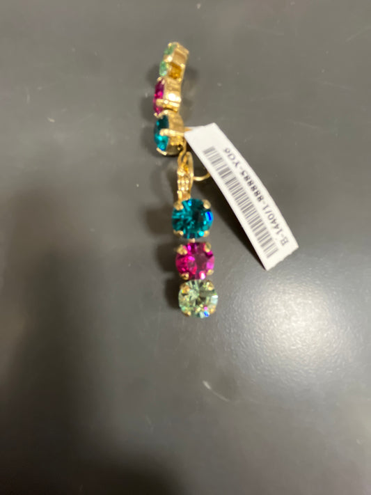 MARIANA - EARRINGS - GOLD - MULTI 3 STONE