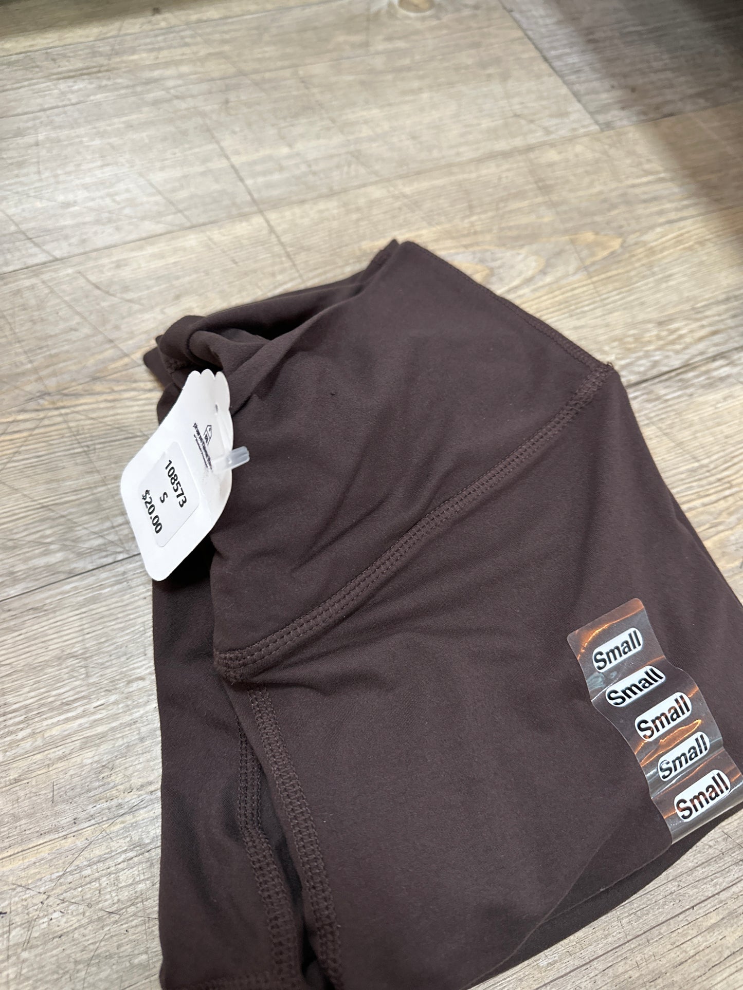 V SHAPED WAIST BUTTER LEGGINGS - BROWN