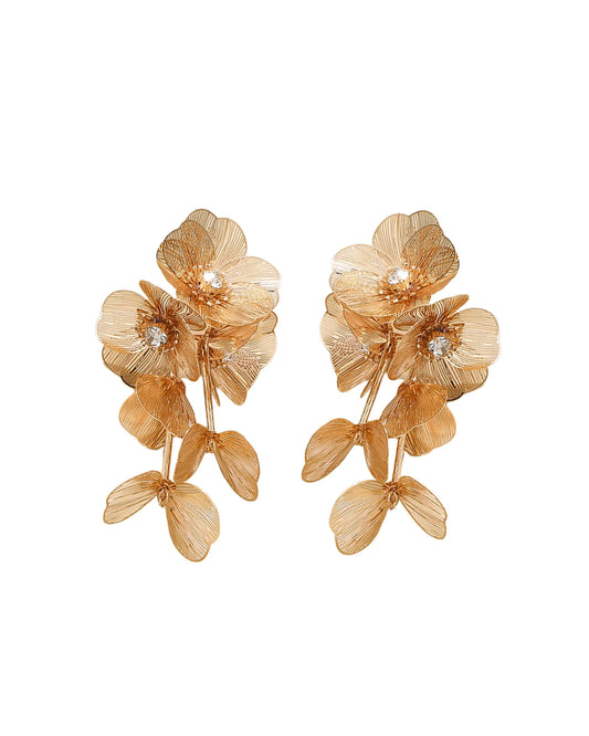 AUDREY STATEMENT EARRINGS - GOLD