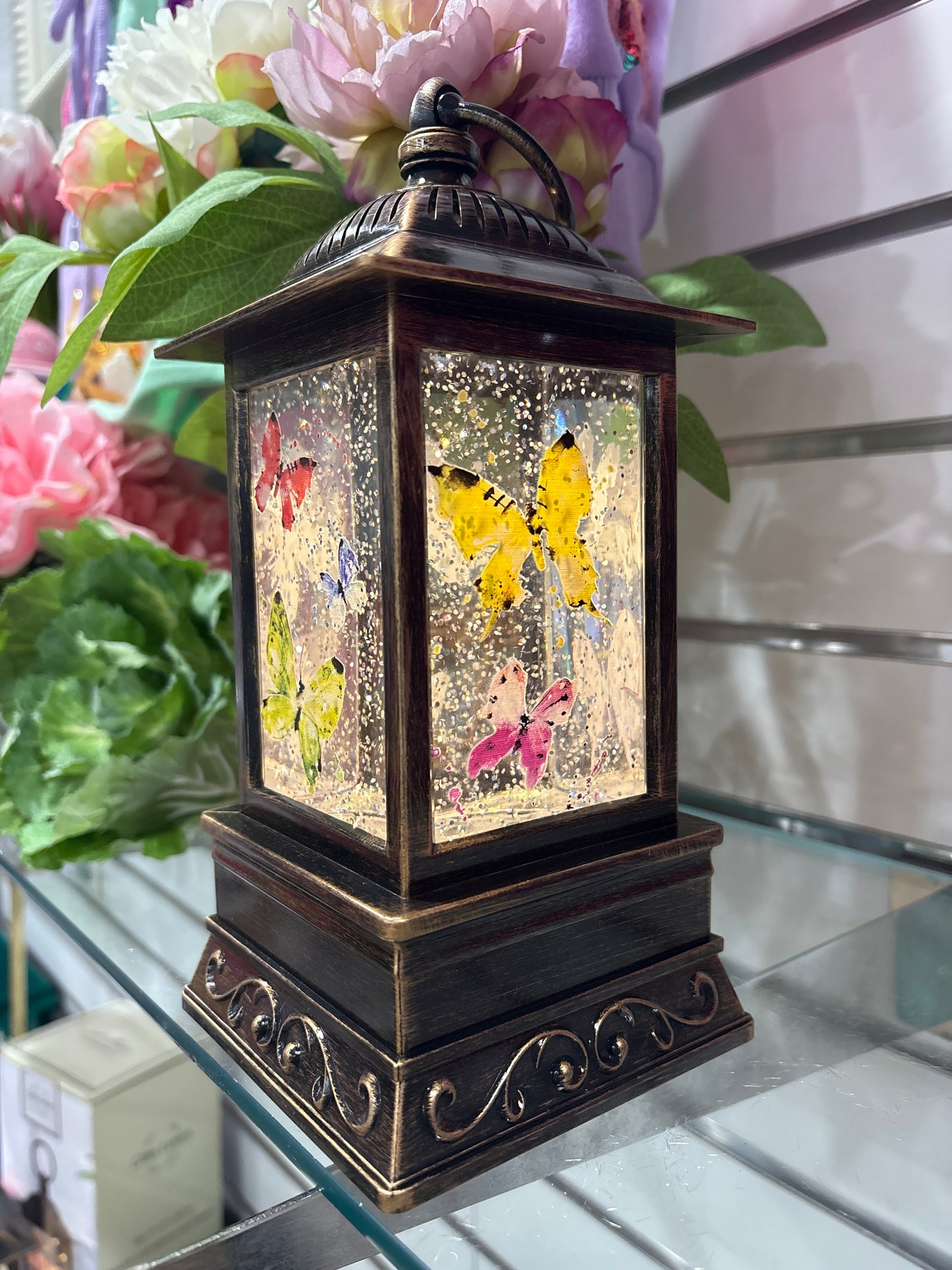 Glitter Lantern - Butterflies