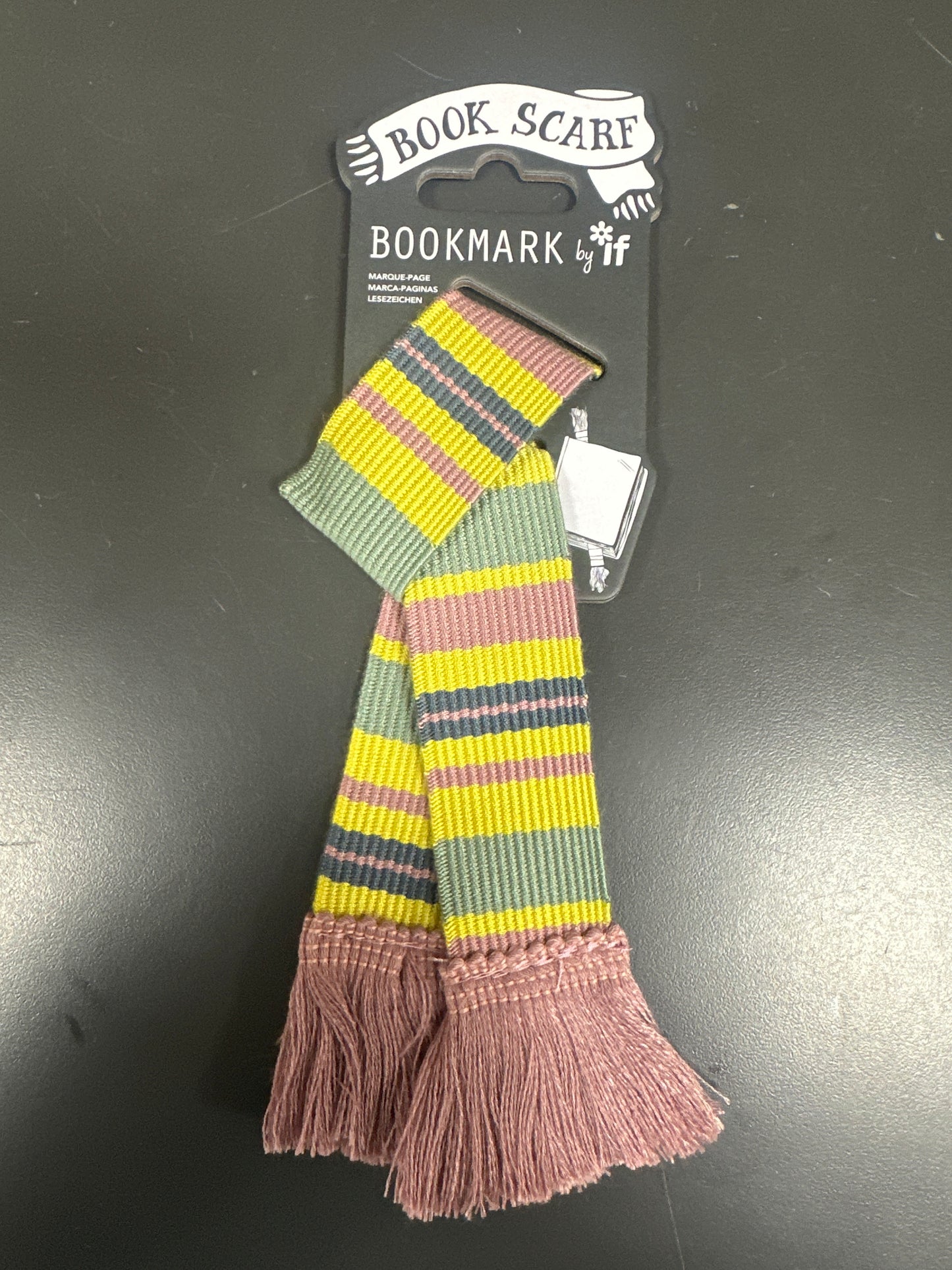 BOOK SCARF BOOKMARK - PASTELS
