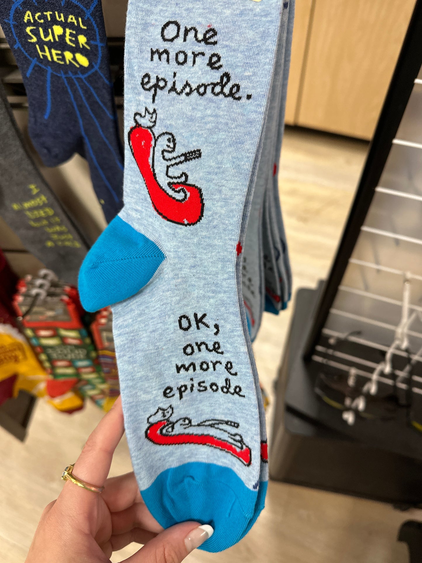 ONE MORE EPISODE CREW SOCKS - WOMENS - Pharm Favorites by Economy Pharmacy