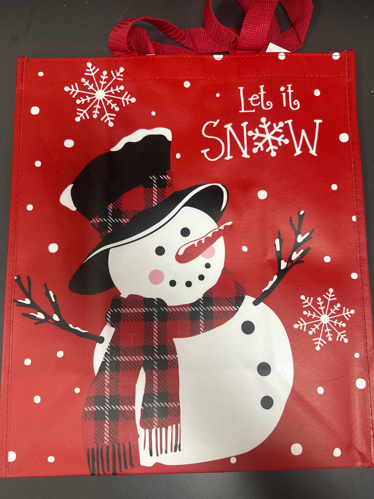 RUBY RED SNOWMAN PP BAG